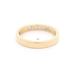 Anillo de Oro 18K Mini Cintillo con 7 Diamantes