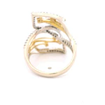 Anillo de Oro 18K Dos Oros con Diamantes