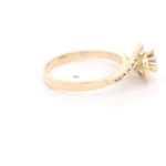 Anillo de Oro 18K Crossed con 23 Diamantes