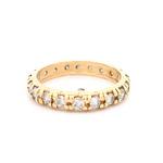 Anillo Oro 14K Cintillo con Diamantes