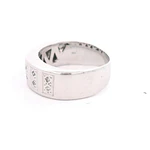 Anillo de Oro Blanco 18K con Diamantes