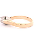 Anillo Oro 18K Chatón Español con Diamante