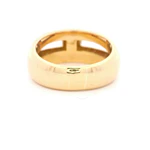 Anillo Oro 18K Bombé Calado con Diamante