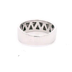 Anillo de Oro Blanco 18K con Diamantes