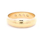 Anillo Oro 18K Cintillo con Diamantes