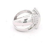 Anillo Oro Blanco 18K con Diamantes