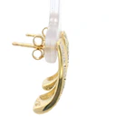 Aros Oro 18K Rectangular con Diamantes
