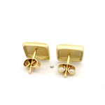 Aros Oro 18K Geométricos con Diamante