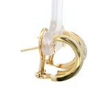 Aros Oro 18K Huggies con Diamantes