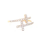 Anillo Oro Amarillo 18K Cruces