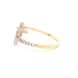 Anillo Oro Amarillo 18K Cruces