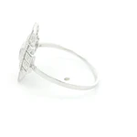 Anillo Oro Blanco 18K con Diamantes Naturales