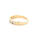 Anillo Oro 18K Cintillo con Diamantes