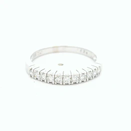 Anillo Oro 18K Cintillo con Diamantes