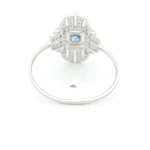 Anillo Oro Blanco 18K con Diamantes Naturales