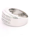 Anillo Oro 18K Triple con Diamantes