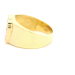 Anillo Oro 18K Herradura con Diamantes