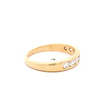 Anillo Oro 18K Cintillo con Diamantes