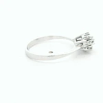 Anillo Oro 14K Flor con Diamantes