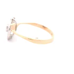 Anillo Oro 18K Flor con Diamantes