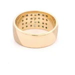 Anillo Oro 14K Pave con Diamantes