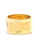 Anillo Oro 18K Sello con Diamantes