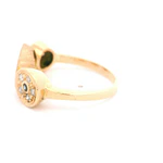 Anillo Oro 18K Circular con Zafiros