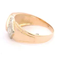 Anillo Oro 18K Circular con Diamante