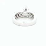 Anillo Oro 14K Flor con Diamantes