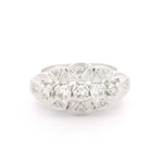 Anillo Oro 18K Rombo con Diamantes
