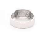 Anillo Oro 18K Sello con Diamantes