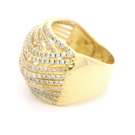 Anillo Oro 18K Pavé con Diamantes