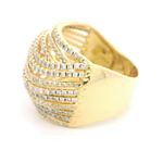 Anillo Oro 18K Pavé con Diamantes