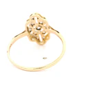 Anillo Oro 18K Geométrico con Diamantes