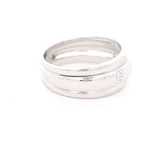 Anillo Oro 18K Bombe con Diamantes