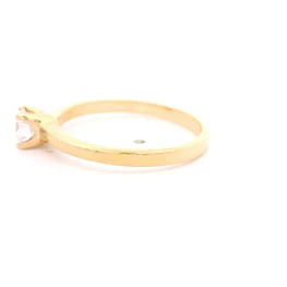 Anillo Oro 18K Solitario con Moissanita