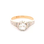 Anillo Oro 18K Solitario con Diamante