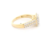 Anillo Oro 18K Sello con Diamantes