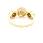 Anillo Oro 18K Circular con Zafiros