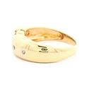 Anillo Oro 18K Bombe con Diamante