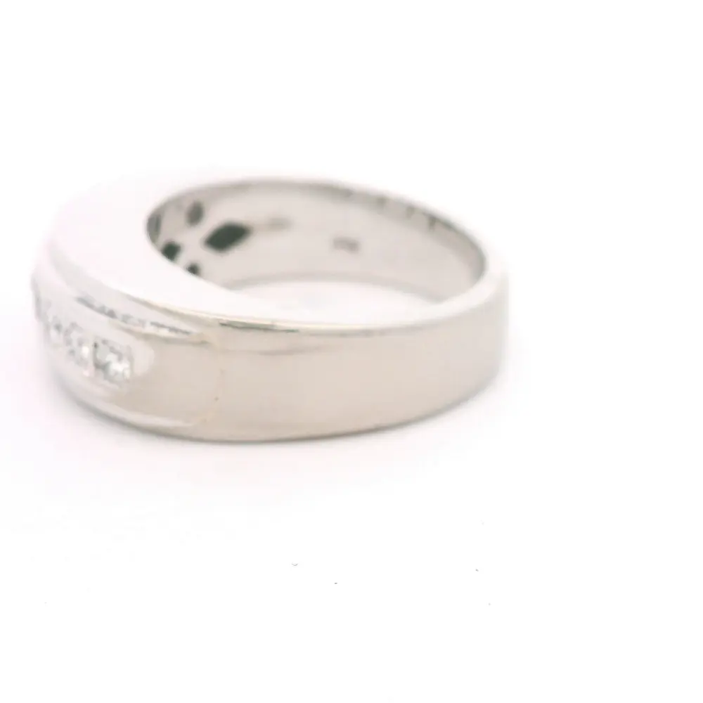 Anillo Oro 18K Bombe con Diamantes