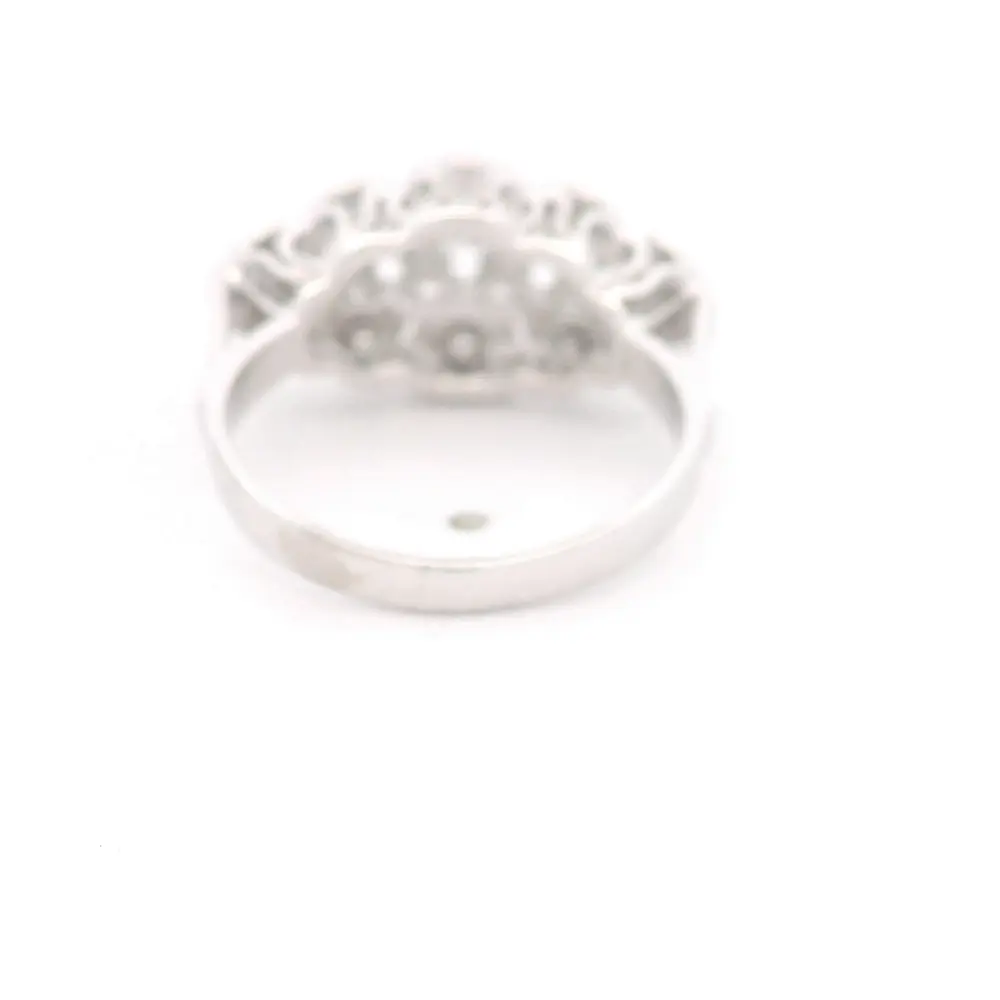 Anillo Oro 18K Rombo con Diamantes