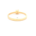 Anillo Oro 18K Solitario con Moissanita