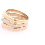 Anillo Oro 18K Ipsilon con Esmeraldas