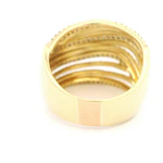 Anillo Oro 18K Pavé con Diamantes