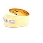 Anillo Oro 18K Cintillo con Diamantes