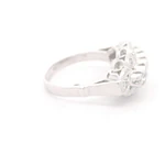 Anillo Oro 18K Rombo con Diamantes