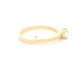 Anillo Oro 18K Solitario con Moissanita