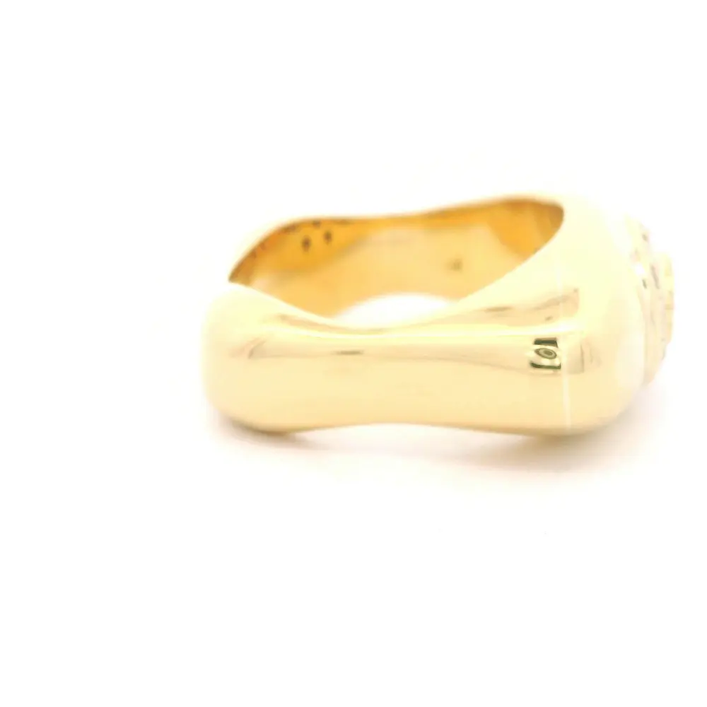 Anillo Oro 18K Bombe con Zafiro