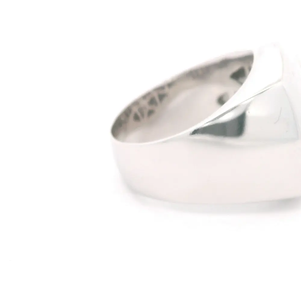 Anillo Oro 18K Bombe con Diamantes